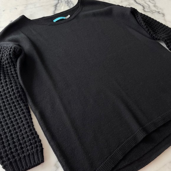 Alice + Olivia Black Wool Boatneck Sweater - Picture 8 of 14